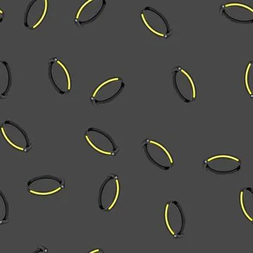 Seamless pattern hiiking headlamp flashlight cartoon vector Stock Illustration