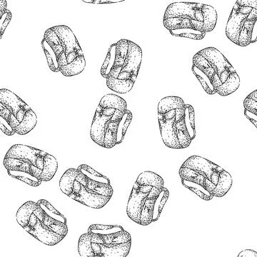 Seamless pattern Hiking backpack illustration for outdoor adventure and trave イラスト素材