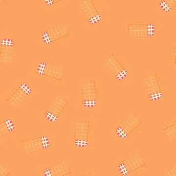 Seamless pattern hiking sleeping bag cartoon vector Stock Illustration