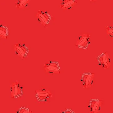 Seamless pattern hill sled snow cartoon vector Stockillustratie