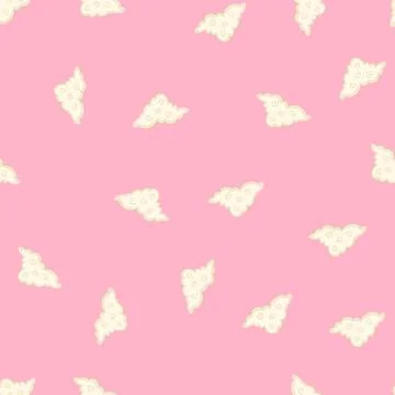 Seamless pattern hippie boho cloud cartoon vector Stock Illustration