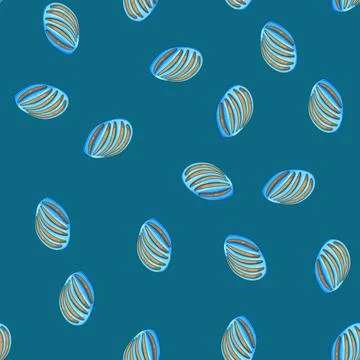 Seamless pattern historia mexican conchas cartoon vector 스톡 일러스트