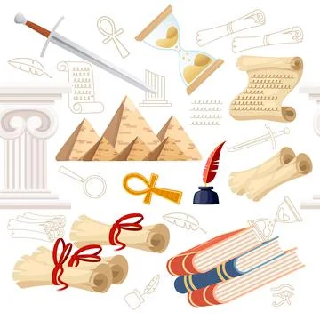 Seamless pattern History science courses online education concept or school l Stock Illustration