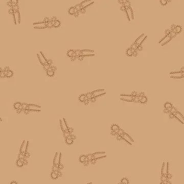 Seamless pattern hitch rope knot cartoon vector Stockillustratie