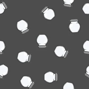 Seamless pattern hive honey jar cartoon vector Stockillustratie