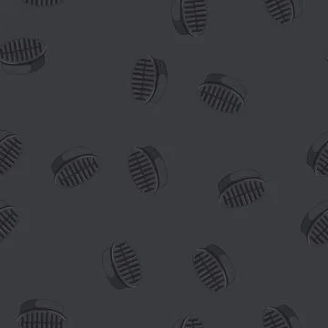 Seamless pattern hole drainage grate cartoon vector Illustrazione stock