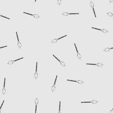 Seamless pattern hole drill bit cartoon vector Stock Illustration