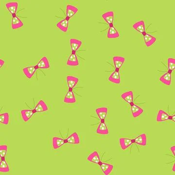 Seamless pattern holiday bright bow cartoon vector Stock Illustration