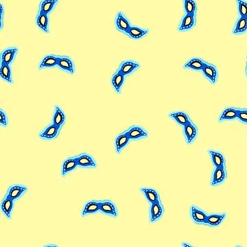 Seamless pattern holiday carnival mask cartoon vector Illustrazione stock