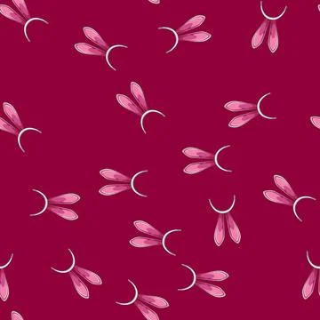 Seamless pattern holiday easter bunny ear cartoon vector Stock Illustration