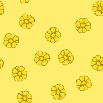 Seamless pattern holiday gold bow cartoon vector Stock Illustration