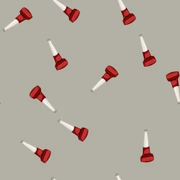 Seamless pattern holiday party whistle cartoon vector イラスト素材