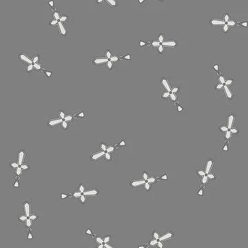 Seamless pattern holy cross christian cartoon vector 스톡 일러스트