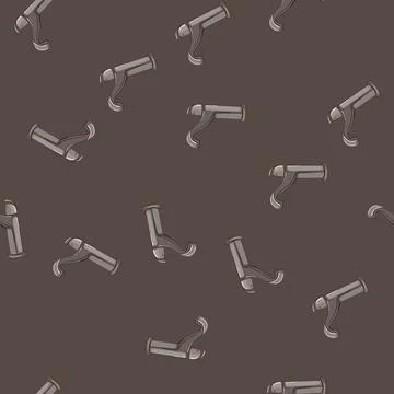 Seamless pattern home bathroom faucet cartoon vector Stock Illustration