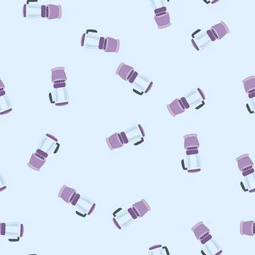 Seamless pattern home blender cartoon vector Stock Illustration