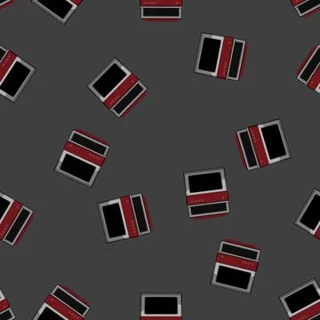 Seamless pattern home dishwasher kitchen cartoon vector Stock Illustration