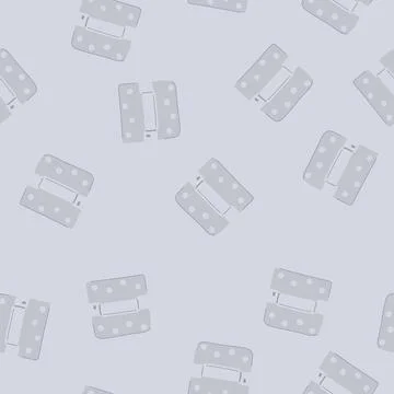 Seamless pattern home door hinge cartoon vector Stock Illustration