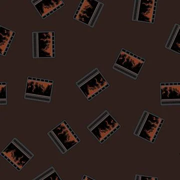 Seamless pattern home fireplace cartoon vector 스톡 일러스트