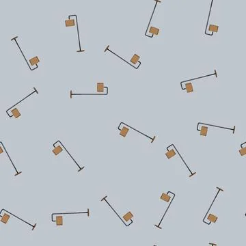 Seamless pattern home floor lamp cartoon vector Stock Illustration