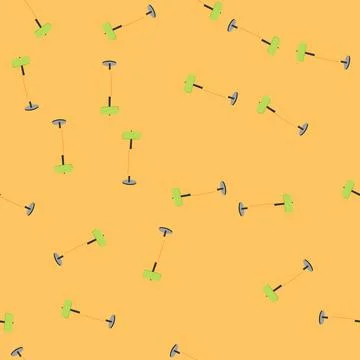 Seamless pattern home floor lamp cartoon vector Stock Illustration
