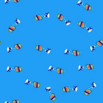 Seamless pattern home glass cleaner cartoon vector Stock Illustration
