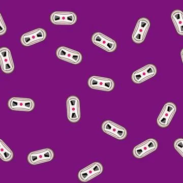 Seamless pattern home glass cleaning robot cartoon vector 스톡 일러스트