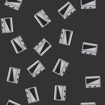 Seamless pattern home oven kitchen cartoon vector Illustrazione stock
