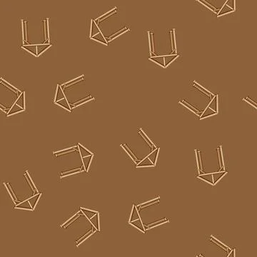 Seamless pattern home pergola patio cartoon vector Stock Illustration