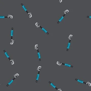 Seamless pattern home pipe wrench cartoon vector 스톡 일러스트