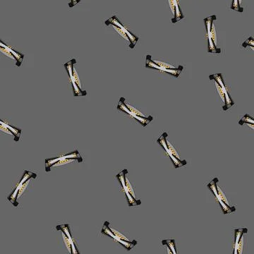 Seamless pattern home stove burner cartoon vector 库存插图