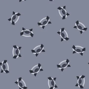 Seamless pattern home stove burner cartoon vector Illustrazione stock