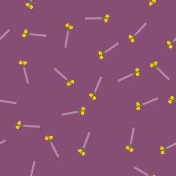 Seamless pattern home vase flower cartoon vector イラスト素材