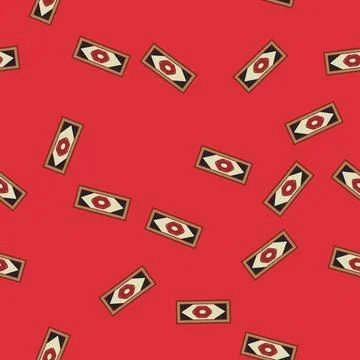 Seamless pattern home wool carpet cartoon vector Stock Illustration
