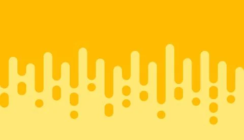 Seamless pattern of honey drop. Yellow background with rounded lines. Stock Illustration