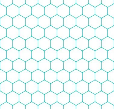 Seamless Pattern Honeycomb Hexagon Shapes Stock Illustration