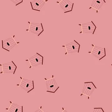 Seamless pattern honeycomb hive cartoon vector Stock Illustration