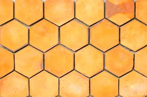 Seamless pattern of honeycomb Stock Photos
