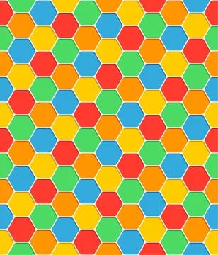 Seamless pattern honeycomb texture hexagon shapes Illustrazione stock
