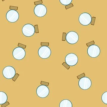 Seamless pattern honor glass trophy cartoon vector Stock Illustration