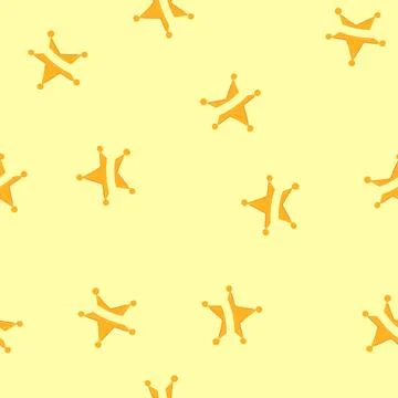 Seamless pattern honor star badge cartoon vector Stockillustratie