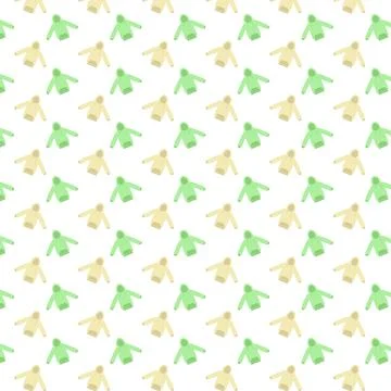 A seamless pattern with hoodies on white background 스톡 일러스트