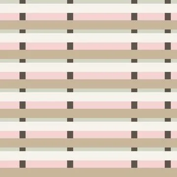 Seamless pattern with horizontal and vertical stripes pastel colors Stock Illustration