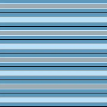 Seamless pattern of horizontal blue, gray and black stripes. Stock Illustration