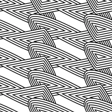 Seamless pattern with horizontal forms Stock Illustration