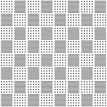 Seamless pattern of horizontal lines and dots. Geometric background. Stock Illustration