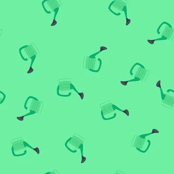 Seamless pattern horticulture watering can cartoon vector Stock Illustration