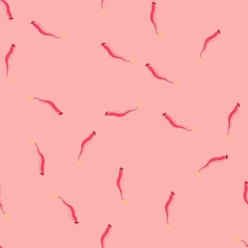 Seamless pattern host parasite cartoon vector Stock Illustration