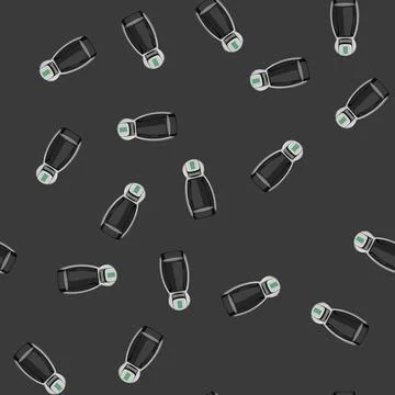 Seamless pattern hot capsule coffee maker cartoon vector Stock Illustration