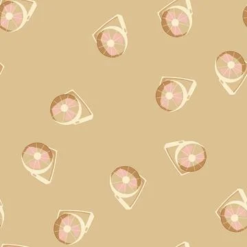 Seamless pattern hot desk fan cartoon vector Stock Illustration