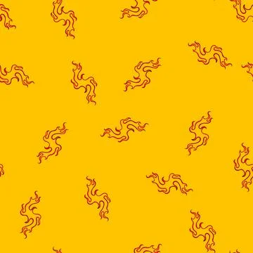 Seamless pattern hot flame decal cartoon vector Stock Illustration